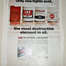 1970 Lee Oil Filters ad