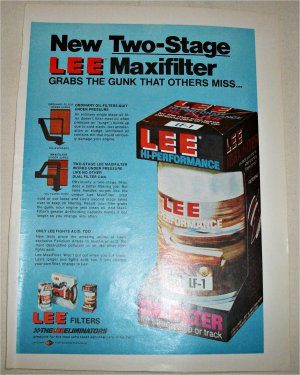 1971 Lee Maxifilter ad