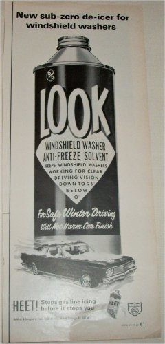 1966 Look Windshield Washer Solvent ad