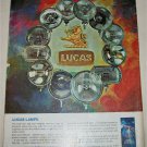 1969 Lucas Lamps ad