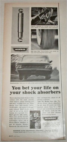 1964 Monroe-Matic Shock Absorbers ad