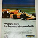 1975 Monroe Shock Absorbers ad featuring Johnny Rutherford