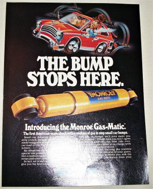 1982 Monroe Gas-Matic Shock Absorbers ad