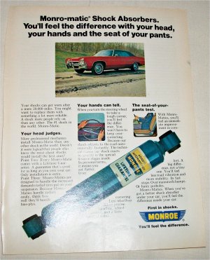 1975 Monroe Shock Absorber ad