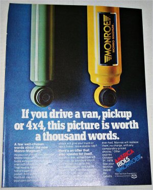 1978 Monroe Magnum Shock Absorbers ad