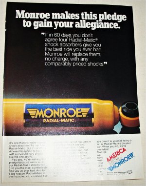 1979 Monroe Radial-Matic Shock Absorbers ad #2