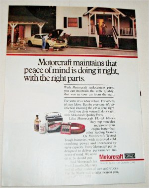 1981 Motorcraft Auto Parts ad #2