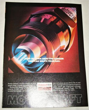 1982 Motorcraft Spark Plugs ad
