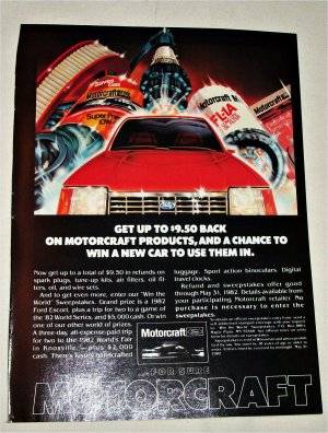 1982 Motorcraft Auto Parts ad #2