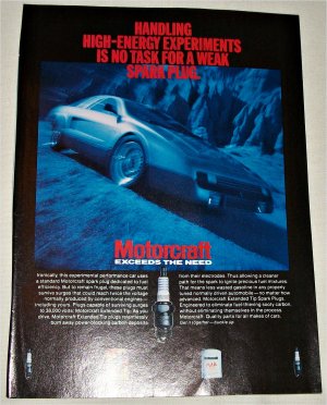 1983 Motorcraft Spark Plugs ad