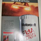 1985 Motorcraft FL1A Oil Filter ad