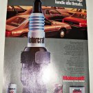 1985 Motorcraft Spark Plugs ad