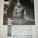 1962 Perfect Circle Piston Rings ad