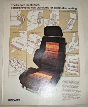 1978 Recaro IdealSeat C ad