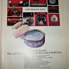 1975 Simoniz Royal Wax ad featuring 1956 Maserati 350 S.