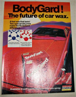 1983 Simoniz Bodyguard Car Wax ad