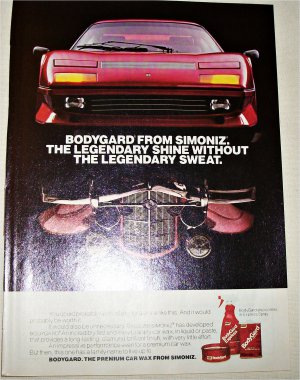 1984 Simoniz Bodyguard Car Wax ad