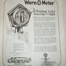 1922 Stewart Warn-O-Meter Light ad