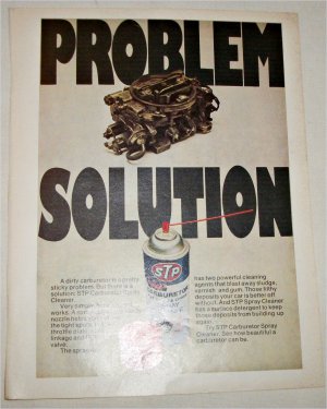 1975 STP Carburetor Spray Cleaner ad