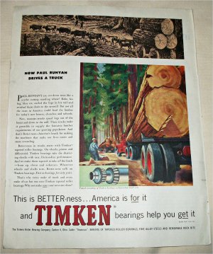 1959 Timken Bearings ad