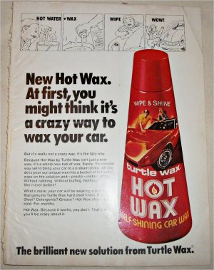 1976 Turtle Wax Hot Wax ad