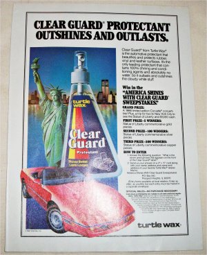 1986 Turtle Wax Clear Guard ad