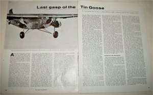 Last Gasp of the Tin Goose Trimotor article