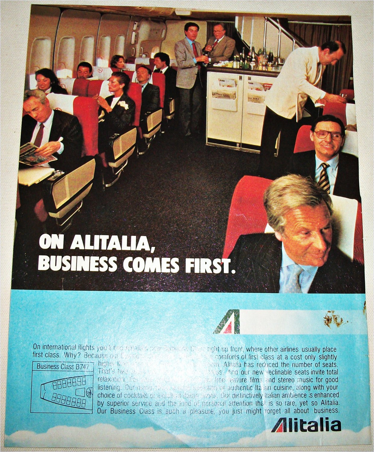 1982 Alitalia Airlines ad