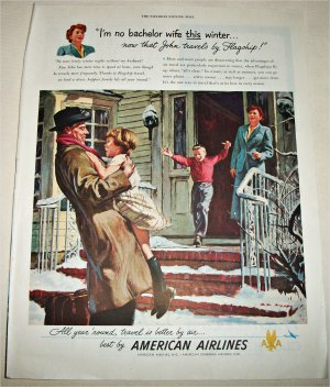 American Airlines I'm No Bachelor Wife This Winter ad