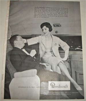 1961 Beechcraft Aircraft ad