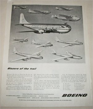 Boeing Blazers of the Trail ad