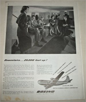 Boeing Downstairs 25,000 Feet Up ad