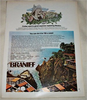 1973 Braniff Airlines ad