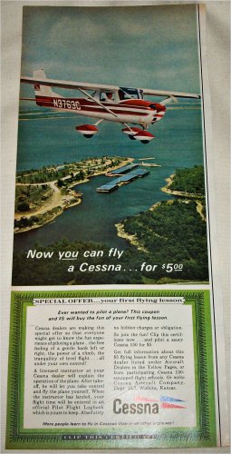 1967 Cessna Flying Lesson ad