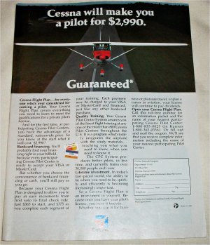 1982 Cessna Flying ad