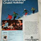 1970 Continental Airlines Ski Colorado ad