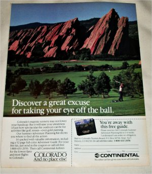 1987 Continental Colorado Golf ad