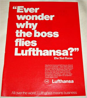 Lufthansa Airlines Red Baron ad