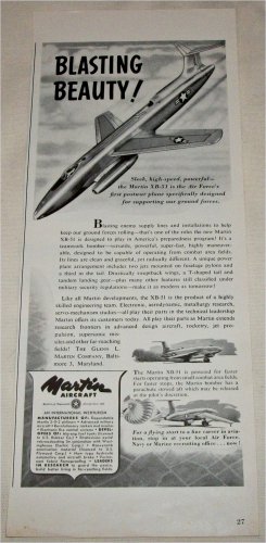 Martin XB-51 Fighter Jet ad