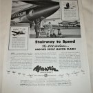 1949 Martin Aircraft Stairway to Speed ad