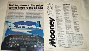 1976 Mooney 201 Aircraft ad