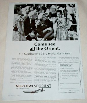 Northwest Orient Airlines ad