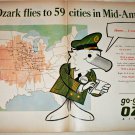 1968 Ozark Airlines 59 Cities ad