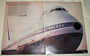 1970 Pan Am Airlines 747 ad #2