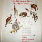1949 Pan American Airlines Clippers Fly To All 6 Continents ad #2