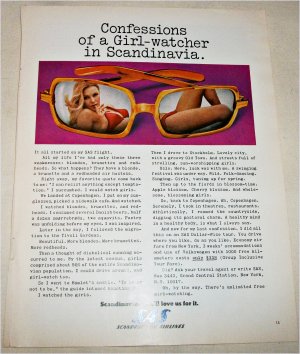1968 Scandinavian Airlines ad