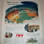 1949 TWA Airlines Where in the World ad