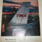 1963 TWA Airlines Air Travels New Look ad
