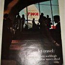 1965 TWA Airlines Jet Travel ad