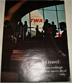 1965 TWA Airlines Jet Travel ad
